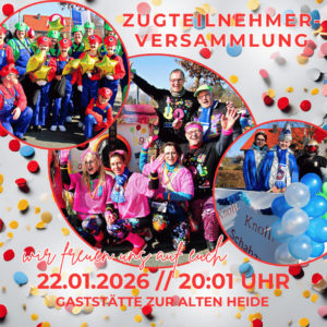 Zugteilnehmerversammlung Karnevalsumzug @ Gaststätte "Zur alten Heide" | Salzkotten | Nordrhein-Westfalen | Deutschland