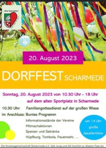 1. Dorffest der Vereinsgemeinschaft Scharmede e.V. @ Alter Sportplatz | Salzkotten | Nordrhein-Westfalen | Deutschland